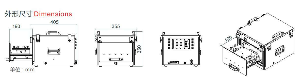 Pl3151 drawer type manual shielding box appearance picture size